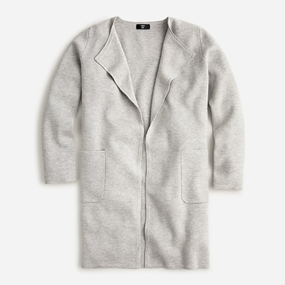 JCrew Juliette Collarless sweater. Size: M - Gray